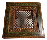 Handmade  Hand Painted Wooden Carved traditional Coffee Table