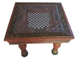 Handmade  Hand Painted Wooden Carved traditional Coffee Table