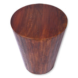 Reclaimed round cone shaped 18 inch Side table | Accent Table | End Table