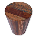 Rustic Reclaimed round cone shaped 18 inch Side table | Accent Table | End Table