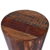 Rustic Reclaimed round cone shaped 18 inch Side table | Accent Table | End Table