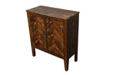 Recycled Wood Rustic Natural finish Handmade Wooden Storage Night Stand Bedside Table with Cabinet