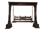Jaisalmer Jharokha Design Wooden Carved Royal Swing Set / Indoor Jhula