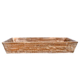 Solid Wood Reclaimed Rustic 18 Inch Farmhouse Tray Distressed