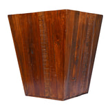 Reclaimed cone shaped 18 inch Square Side table | Accent Table | End Table