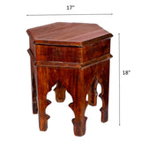Reclaimed Moroccan style Side table | Accent Table | End Table