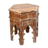Reclaimed Moroccan style Distressed Side table | Accent Table | End Table