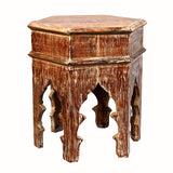 Reclaimed Moroccan style Distressed Side table | Accent Table | End Table