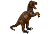 Handmade Paper Mache Big Dianosour Leather Figurine