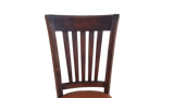 Hand Carved Teak Wood Leather Dining Chairs - Set of 6