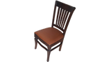 Hand Carved Teak Wood Leather Dining Chairs - Set of 6
