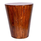 Reclaimed round cone shaped 18 inch Side table | Accent Table | End Table