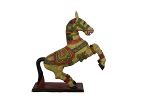 Handmade Wooden Jumping Horse  34"
