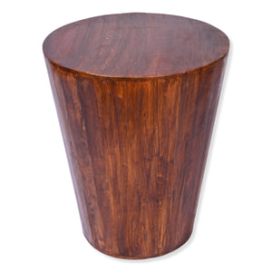 Reclaimed round cone shaped 18 inch Side table | Accent Table | End Table