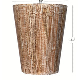 Distressed Reclaimed round cone shaped 18 inch Side table | Accent Table | End Table