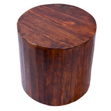 Reclaimed round 18 inch Side table | Accent Table | End Table