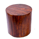 Reclaimed round 18 inch Side table | Accent Table | End Table