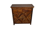 Recycled Wood Rustic Natural Handmade Wooden Accent Side Table Buffet