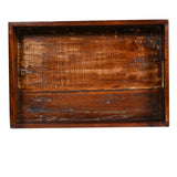 Solid Wood Reclaimed 18 Inch Farmhouse Decorative Tray