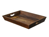 Recycled Wood Rustic Natural Decorative Farmhouse Tray