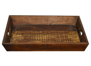 Recycled Wood Rustic Natural Decorative Farmhouse Tray