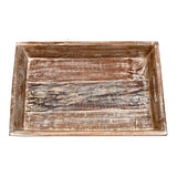 Solid Wood Reclaimed Rustic 18 Inch Farmhouse Tray Distressed