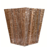 Distressed Reclaimed cone shaped 18 inch Square Side table | Accent Table | End Table