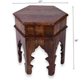 Reclaimed Moroccan style Side table | Accent Table | End Table