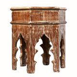 Reclaimed Moroccan style Distressed Side table | Accent Table | End Table