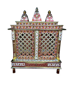 Traditional Hindu Worship Temple for rituals Pooja Mandir Mandap with doors