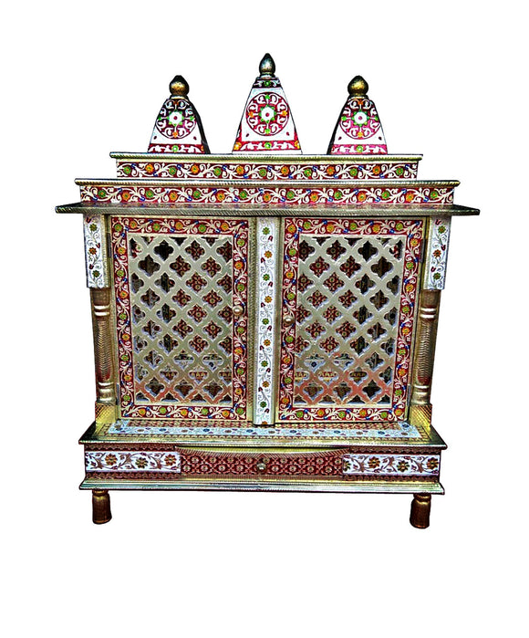 Traditional Hindu Worship Temple for rituals Pooja Mandir Mandap with doors
