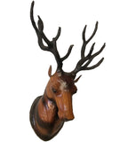 Leather Wall Décor papier Mache Deer Head Statue Handmade