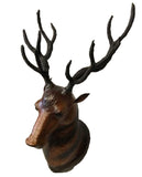 Leather Wall Décor papier Mache Deer Head Statue Handmade