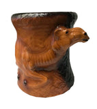Handmade Safari Theme Middle Eastern Camel Embossed Handmade Papier Mache Stool End Table