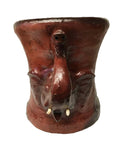 Handmade Safari Theme Asian Elephant Embossed Handmade Papier Mache Stool End Table