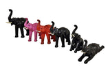 Handmade Paper Mache  Leather Elephant Figurine