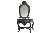 Blackened Silver Royal  Dressing Table  & Mirror set
