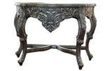 Blackened Silver Royal  Dressing Table  & Mirror set